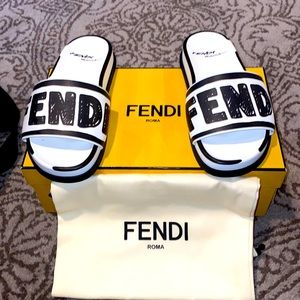 Fendi slides, beautiful never worn slip ons